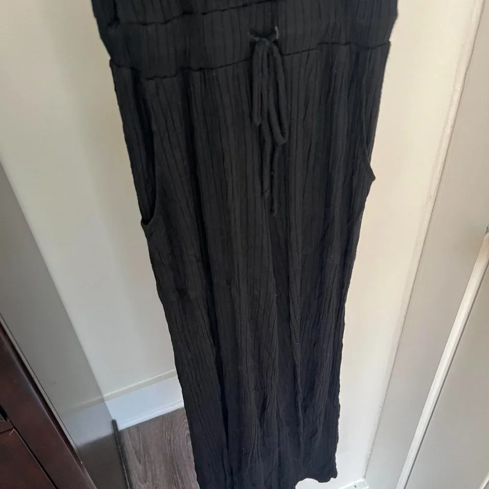 BP. Black Wide Leg Rib Jumpsuit Size XS - Picture 6 of 8